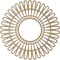Ekena Millwork Cornelius Wood Fretwork Pierced Ceiling Medallion, Birch, 36"OD x 13 3/8"ID x 1/4"T CMWP36X0250CRBI - alternate 4